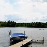 Speedboat on Lake Ida